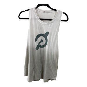 Peloton ombré white-green razorback tank top